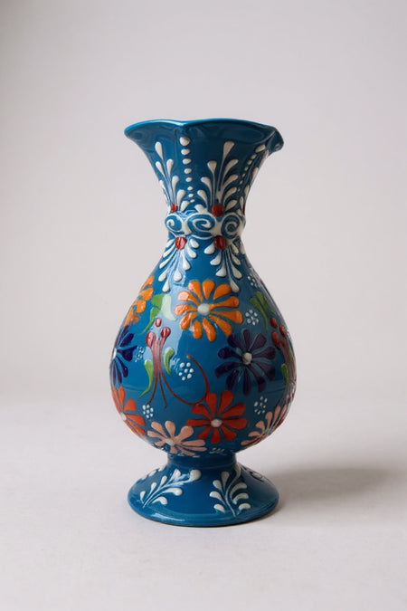 STORESZA Handmade Lace Work 15cm Hyacinth Ceramic Vase - MALLTURK
