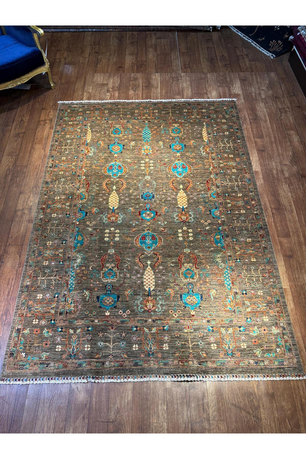 Wool Hand-Woven Afghan Rug