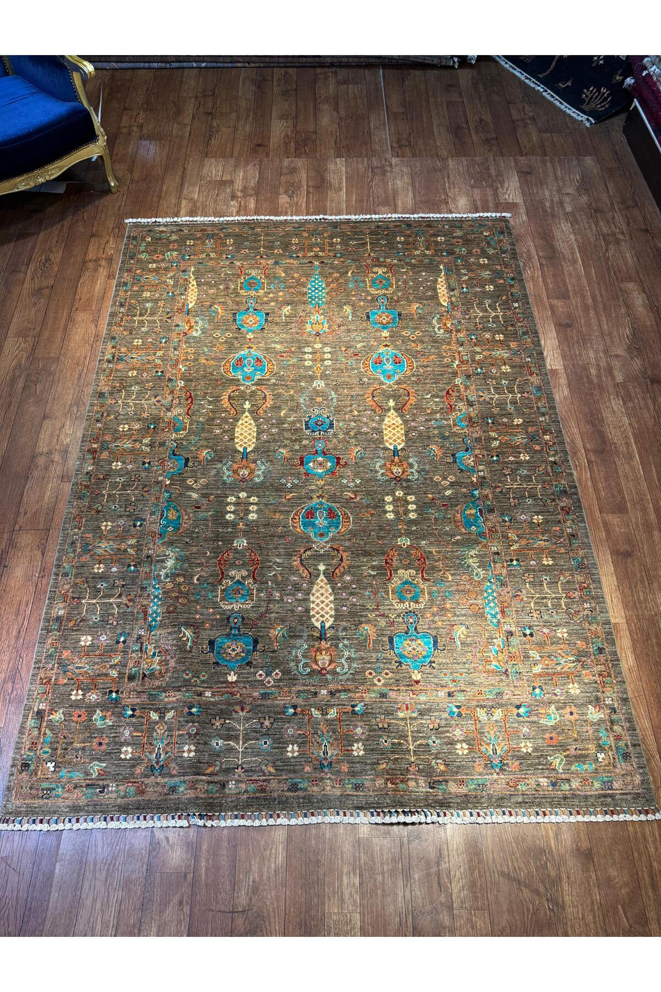 Wool Hand-Woven Afghan Rug
