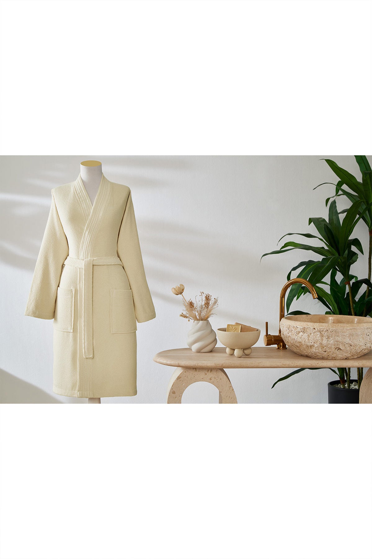 Ozdilek Quadruple Kimono Bathrobe - MALLTURK
