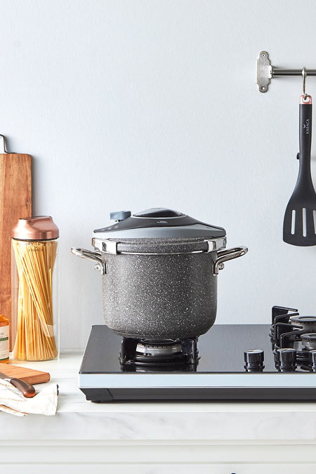 Karaca Biogranit Steel Plus Pressure Cooker Grey 6 Lt - MALLTURK