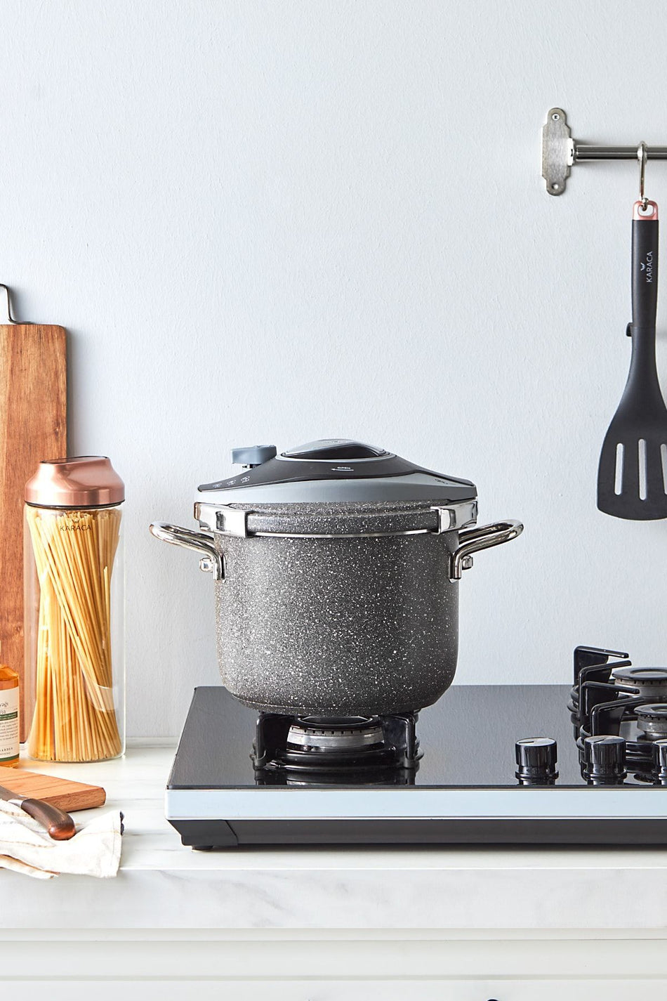 Karaca Biogranit Steel Plus Pressure Cooker Grey 6 Lt - MALLTURK