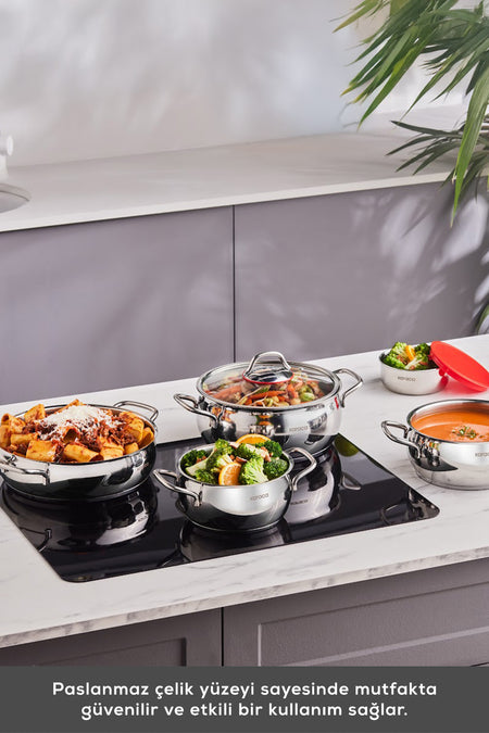 Karaca Emirgan Xl 10 Piece Saklama Kapli Cookware Set