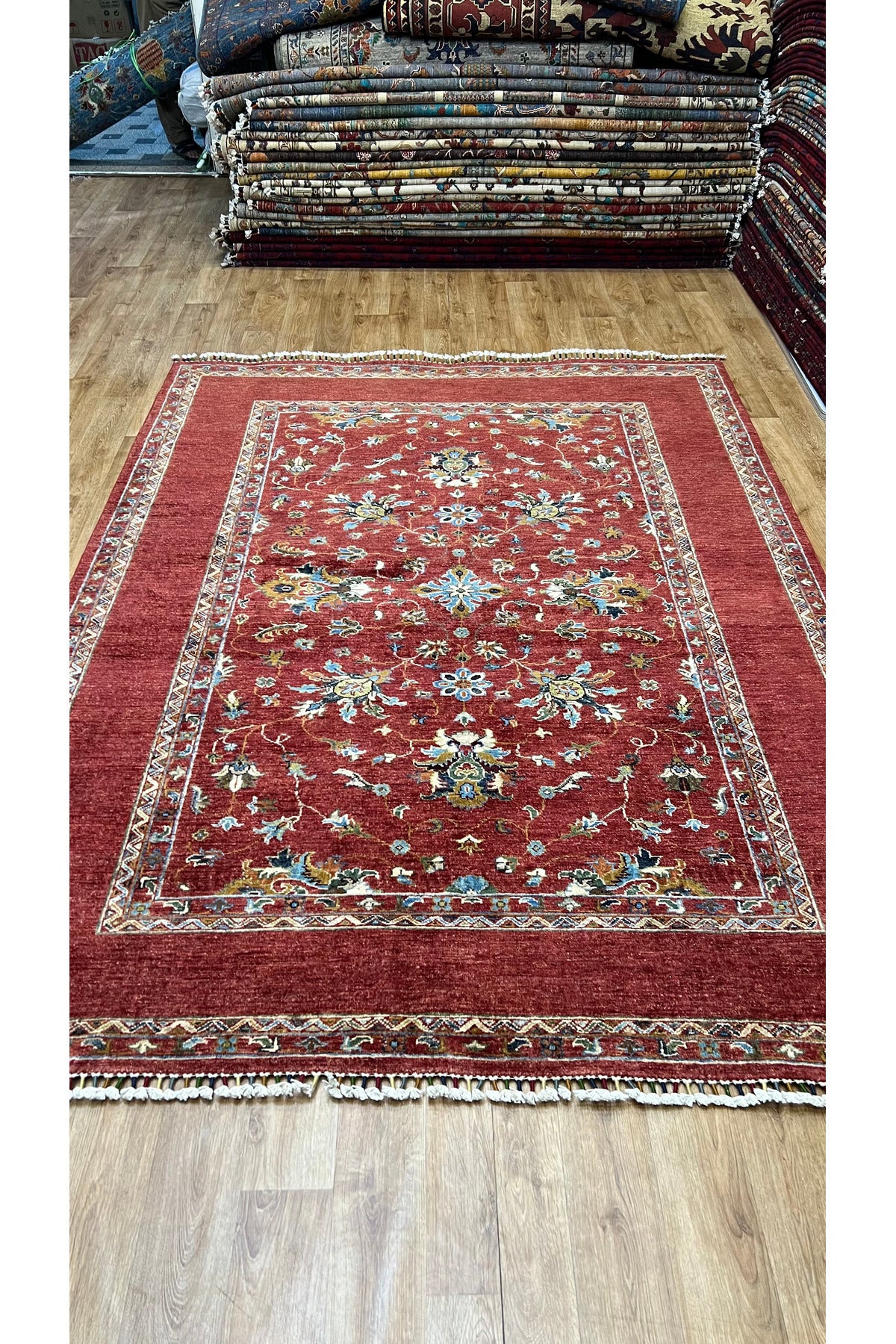 Turkmen Rug Hand-Woven Afghan Rug