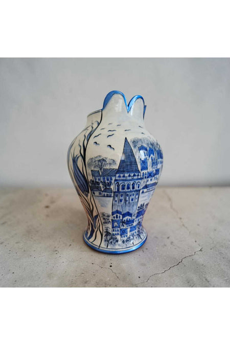 Sema Cini Handmade Ceramic 30 cm Vase - MALLTURK