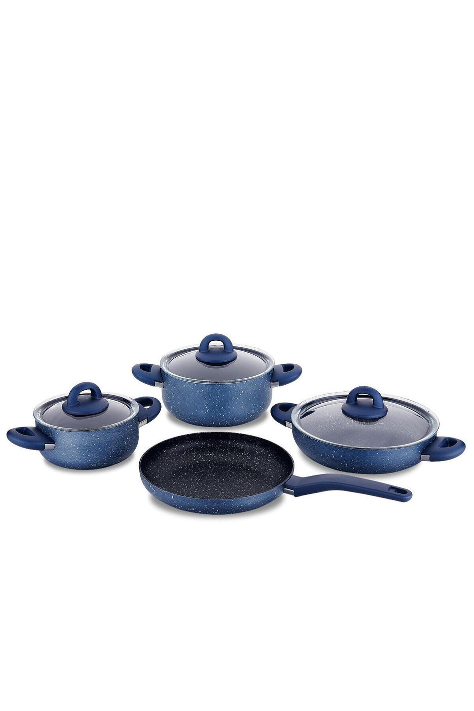 KORKMAZ Bella Granite Azura 7 Piece Cookware Set