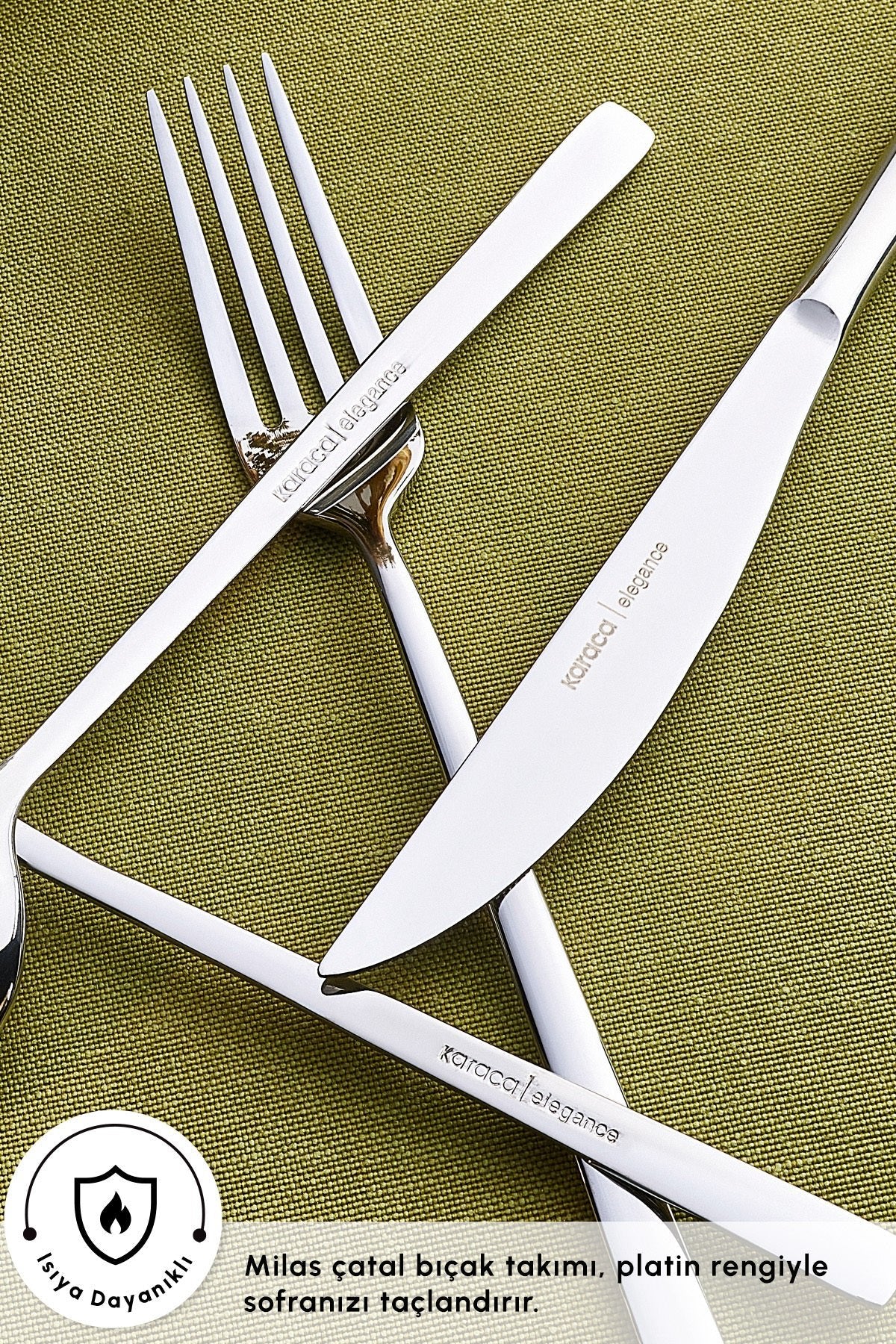 Karaca milas 6 Place Setting 24 Piece Flatware Set - MALLTURK