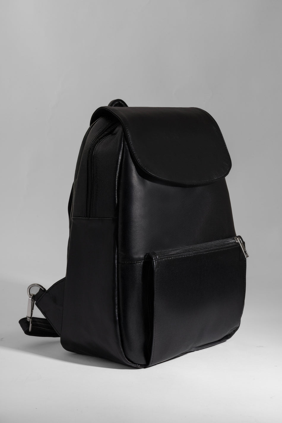 Fubileather Urban Black Genuine Leather Premium Backpack