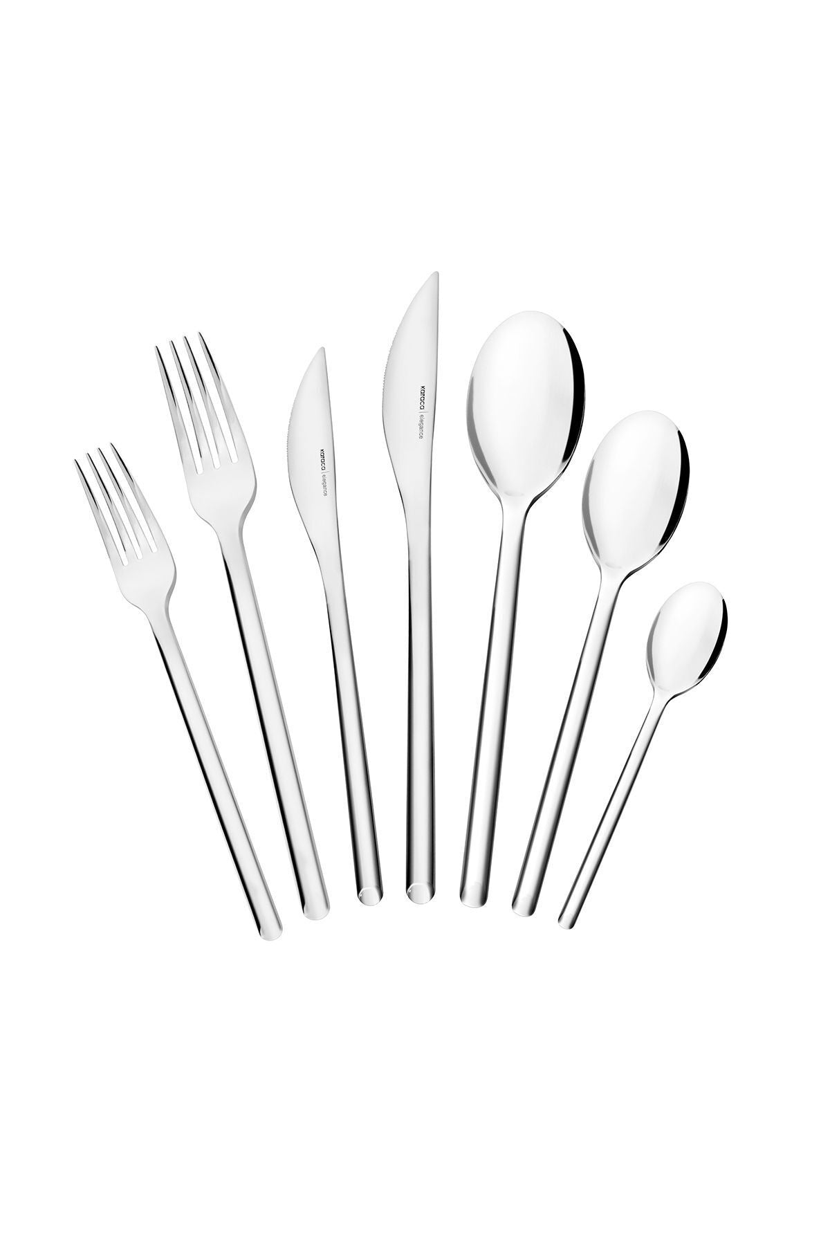 Karaca kendo 84 Piece 12 Place Setting premium Boxed Flatware Set - MALLTURK