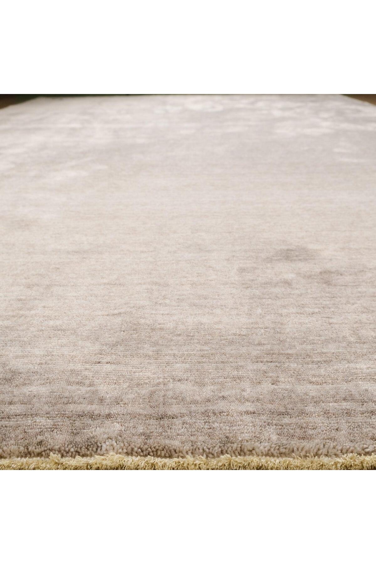 Eko Hali Taftan Vintage Pattern Machine Woven Carpet - Taftan TF Plain L. Vizon - MALLTURK