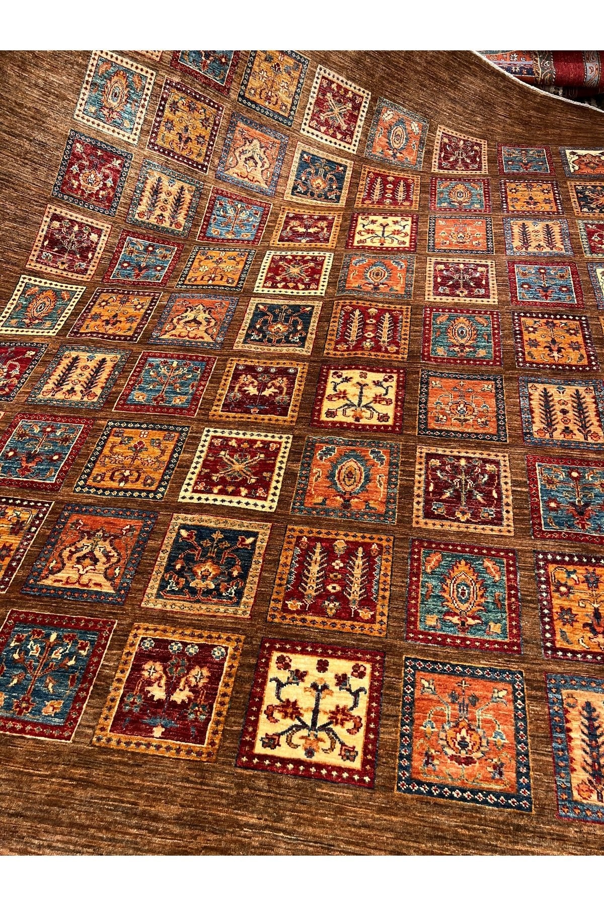 RD RAMAZAN DAG Hand Rug Art Hand-Woven Afgan Rug Binbirgece Design 2.92x2.45 - MALLTURK