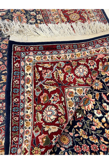 RD RAMAZAN DAG Hand Rug Art Hand-Woven Sumerbank Turkey Hereke Rug Signed Seven Mountains Flower Design Size 310x200 - MALLTURK