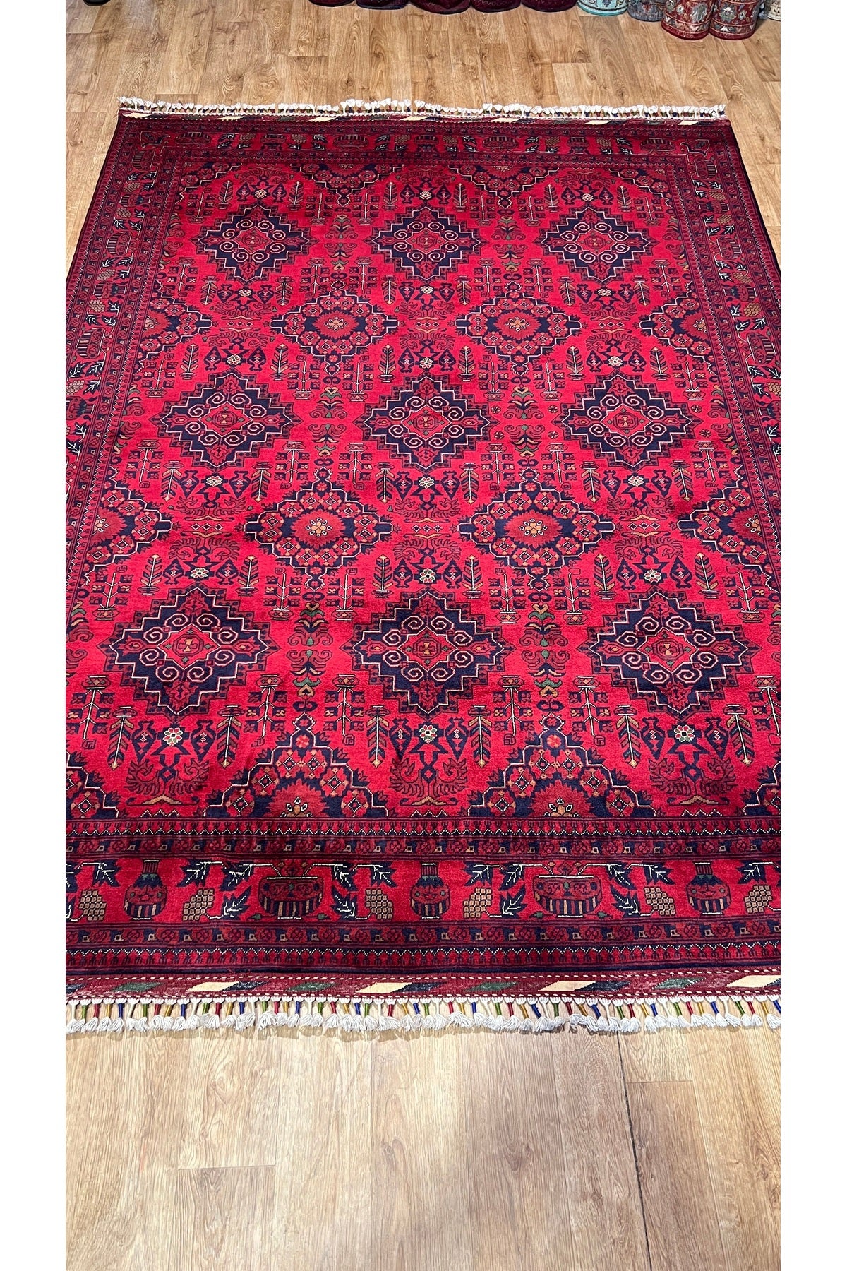 Turkmen Rug Hand-Woven Afghan Rug