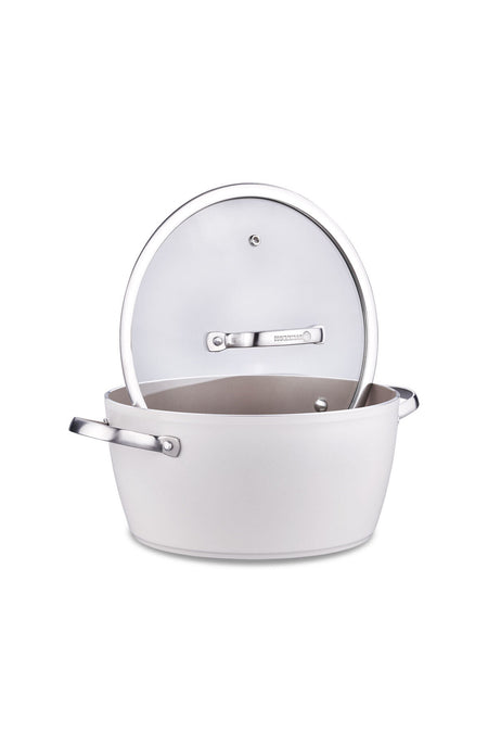KORKMAZ Nea Sera 7 Piece Vanilya Cookware Set