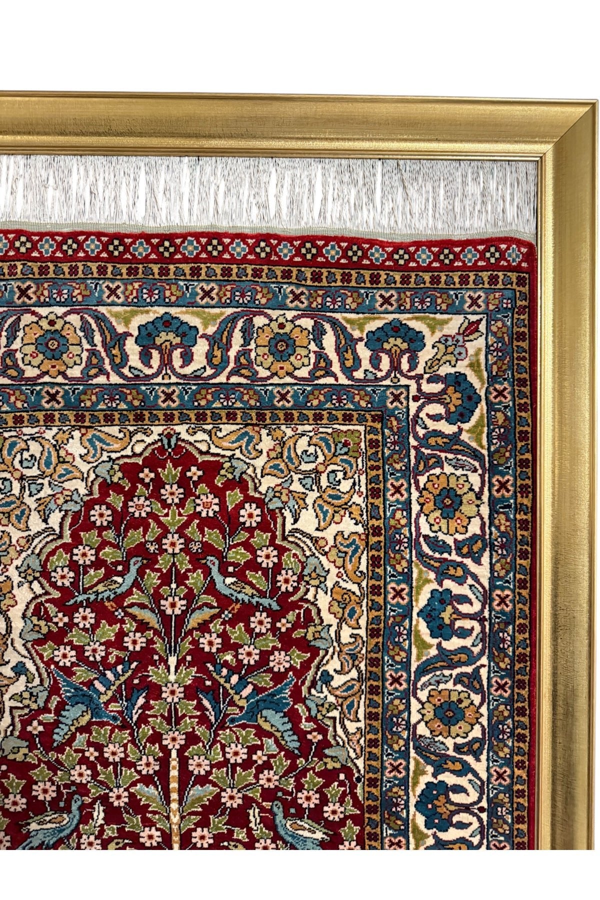 BURAK Rug Hand-Woven Pure Wool Rug Collectible Wall Rug 75x110 Tree of Life Design %100 Has Wool - MALLTURK