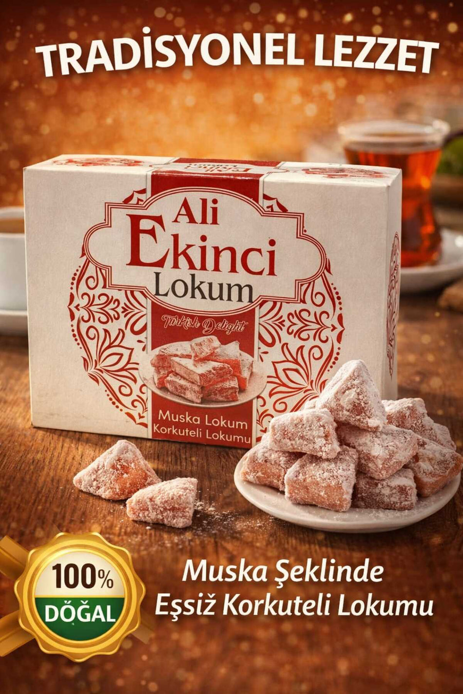 Ekinci Triangle Turkish Delight 750 g - MALLTURK
