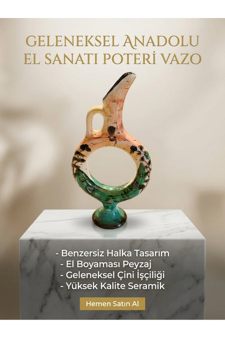 General Brands Handmade Ring-Bodied Ceramic Hittite - MALLTURK