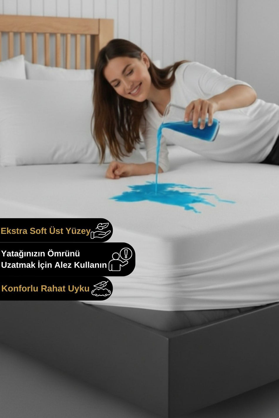 Senpai Micro Waterproof Microfiber Fitted Mattress Protector - MALLTURK