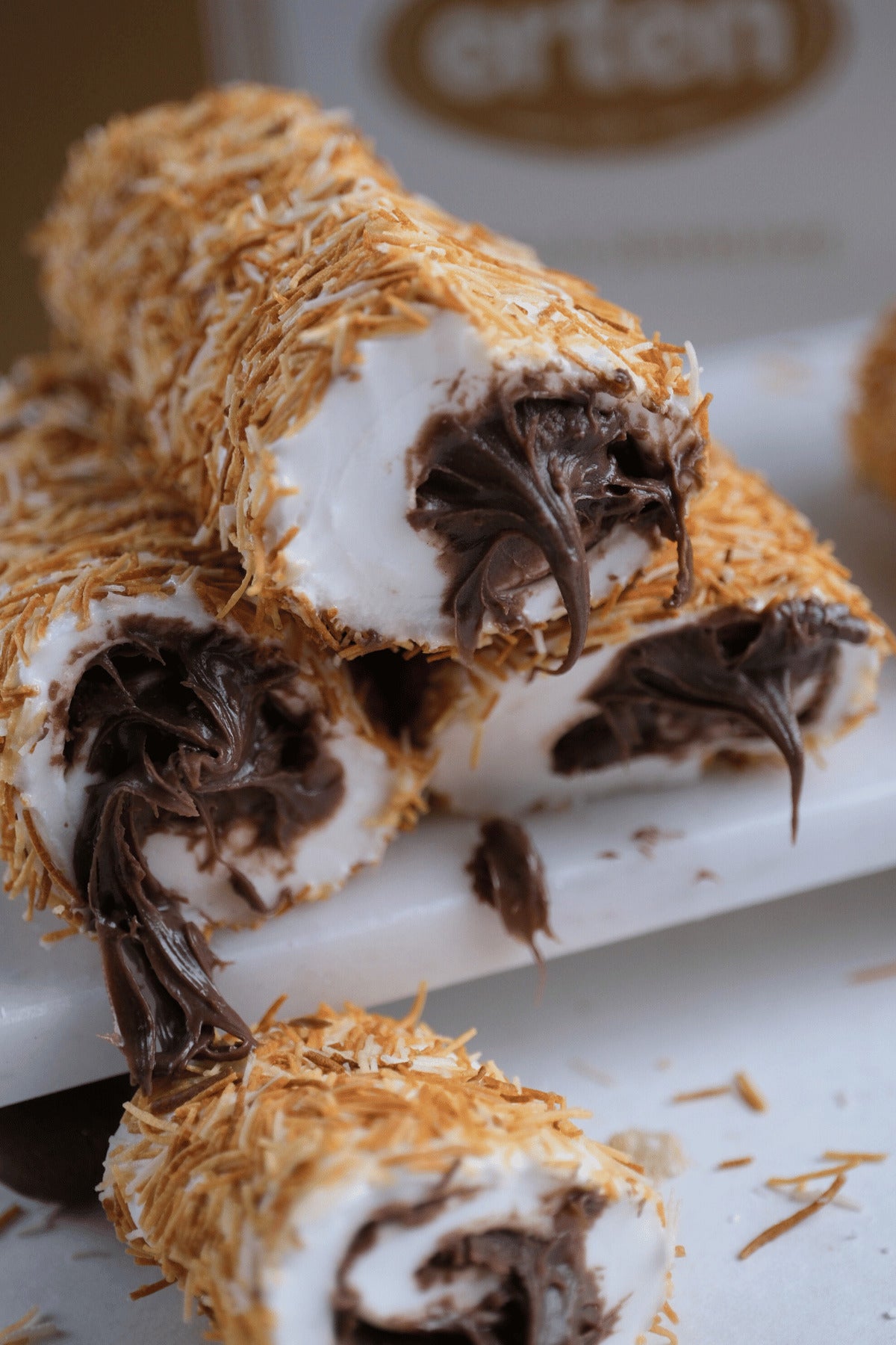 Erten sekerleme Kadayif Chocolate Turkish Delight 500 g - MALLTURK