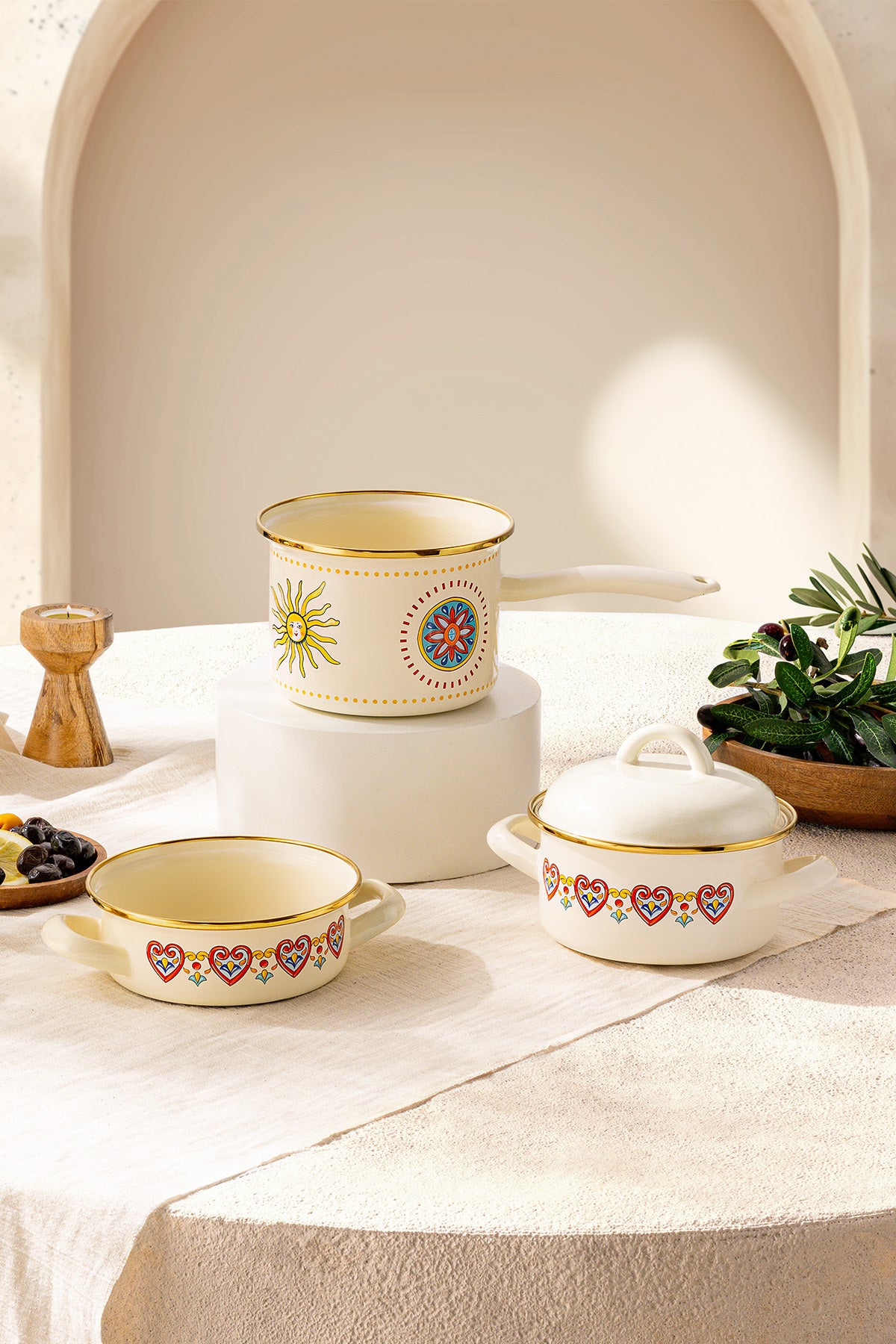 Emsan Solemar Enamel Midi Set 14 cm