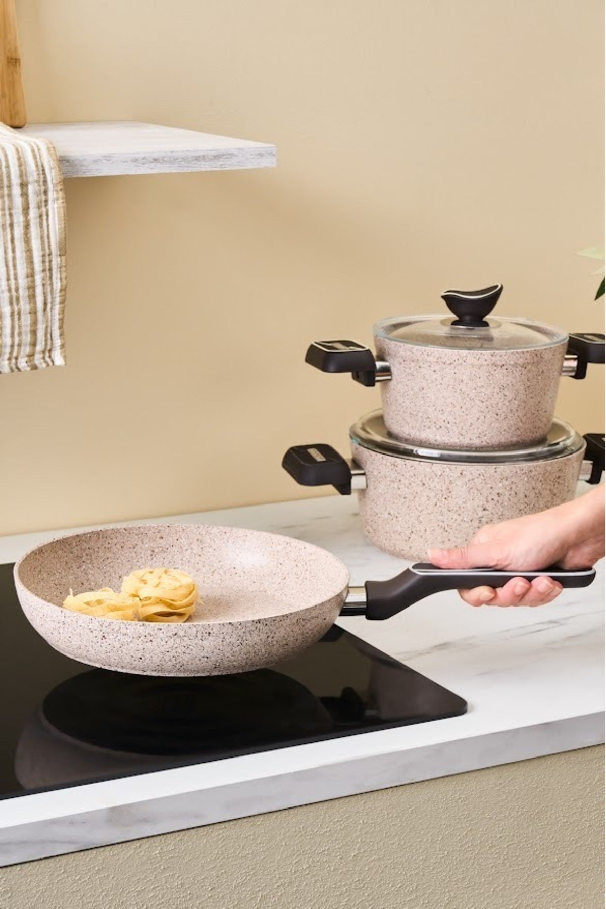 Karaca Biogranit Lungo 7 Piece Cookware Set - MALLTURK