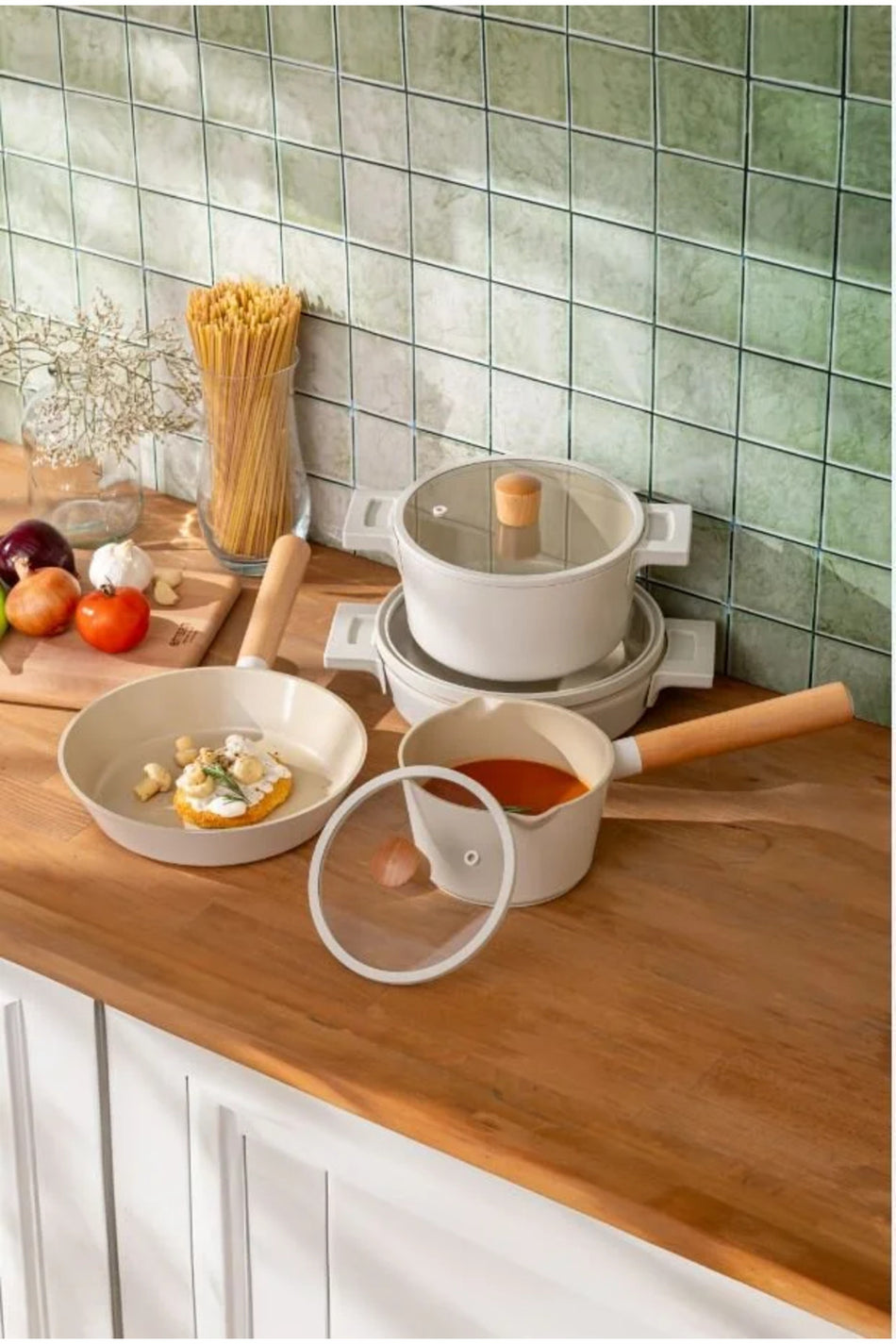 Emsan Crystal Elegant Cookware Set - MALLTURK