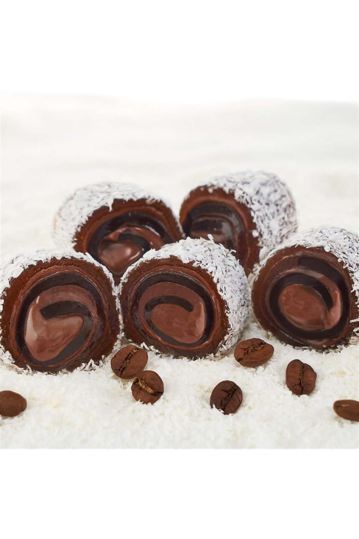 Lokum Atolyesi klasik turk Coffee Flavored Chocolate Turkish Delight 500g - MALLTURK
