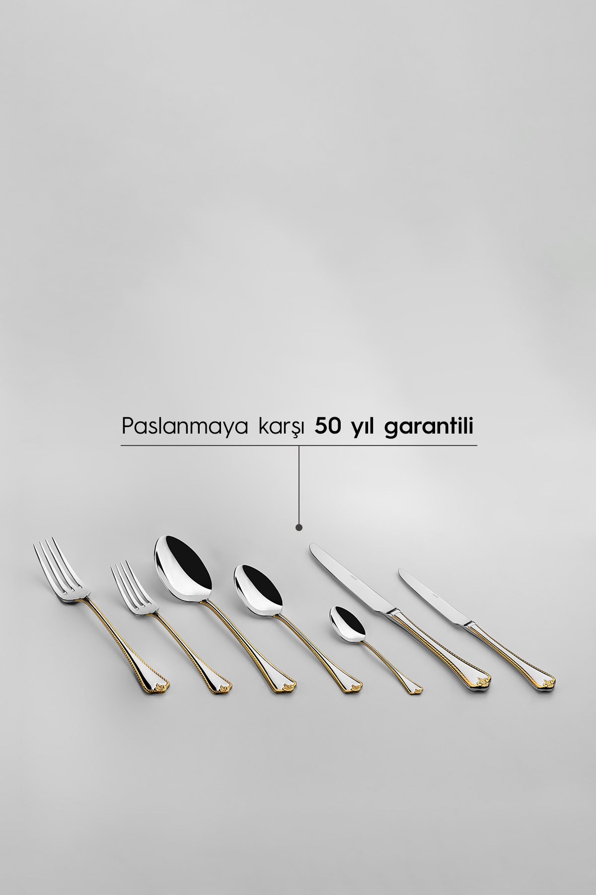 Nehir fulya altin Plain 12 Place Setting 84 Piece deri Boxed Flatware Set - MALLTURK