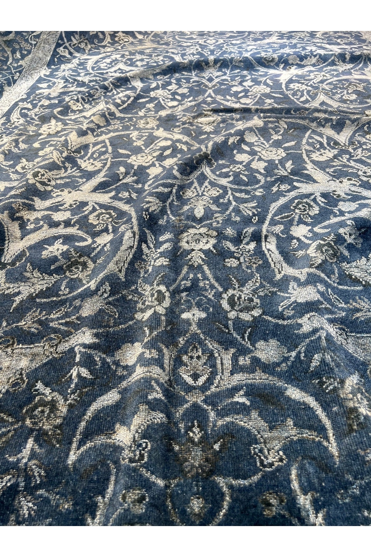 RD RAMAZAN DAG Hand Rug Art Hand-Woven Fine Rug Pera Tughra Silk Weave Kumkapi Design Size 313x219 - MALLTURK