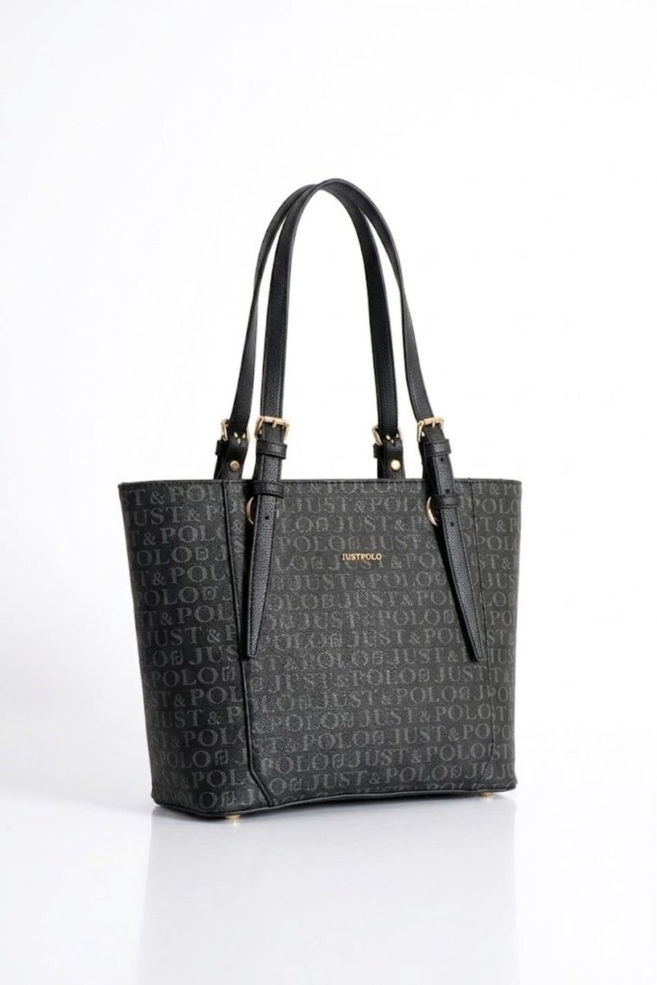 Just Polo Black Women's Hand and Shoulder Bag, New Season, Dimensions: Height: 25 cm, Width: 35 cm Gray - MALLTURK