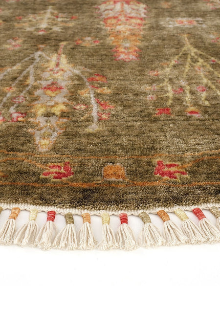 Cool Hali Galata 08 Khaki Carpet Living Room Carpet Bohemian Scandinavian Carpet Bamboo Carpet Handwoven Round Hallway Carpet - MALLTURK