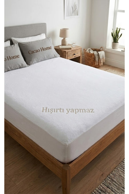 cacao home Mikro Waterproof Fitted Mattress Protector - MALLTURK
