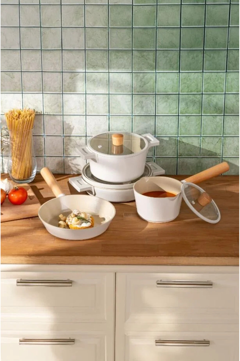 Emsan Crystal Elegant Cookware Set - MALLTURK