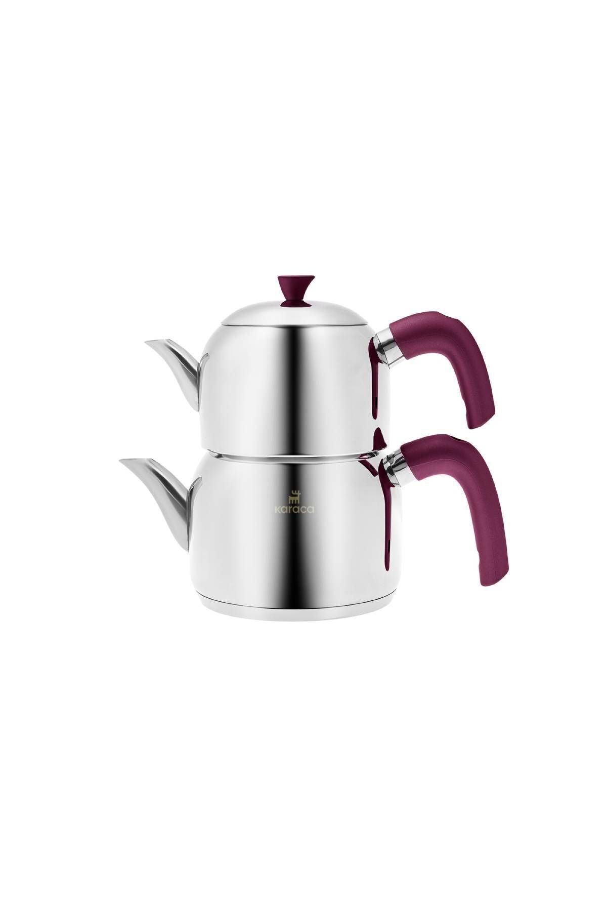 Karaca Alder induction Base Midi Teapot Set, Plum - MALLTURK