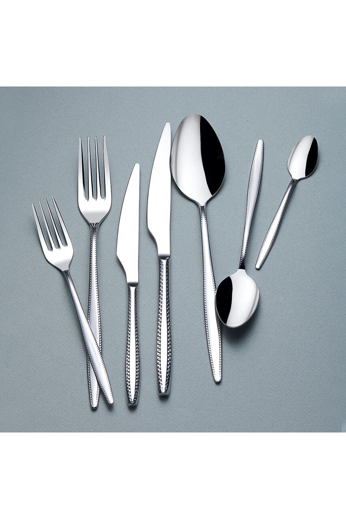 KORKMAZ felisa 84 Piece Flatware Set a2518 - MALLTURK