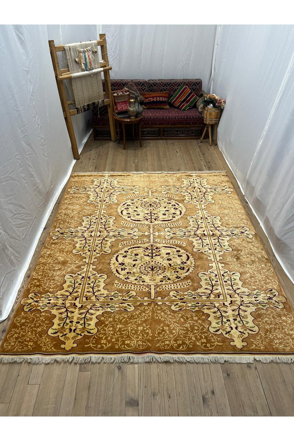 SIRVAN Rug Hand-Woven ANTIK YORUK Rug - 214x258 - MALLTURK