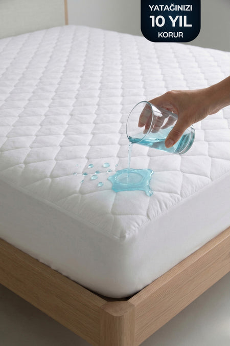 Nart Home Waterproof Cotton Quilted Fitted Mattress Protector - MALLTURK