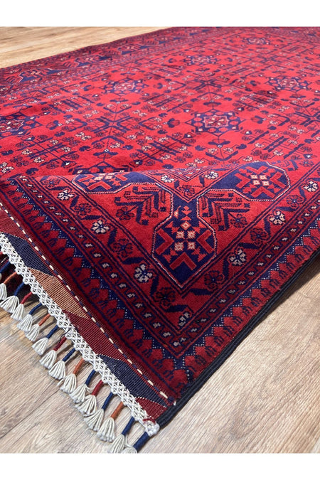 Turkmen Rug Hand-Woven Bilicik Afghan Rug Oriental Modern and Historic Rug - Washable -Non-Slip