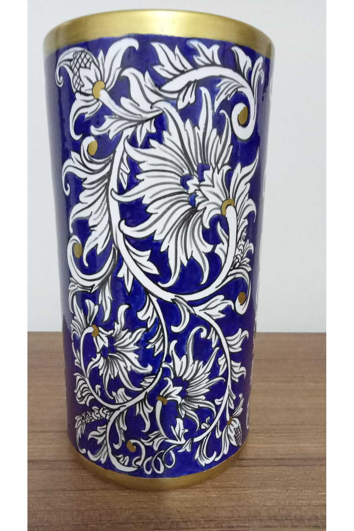 Sema Cini Handmade Tile Cylinder Vase - MALLTURK