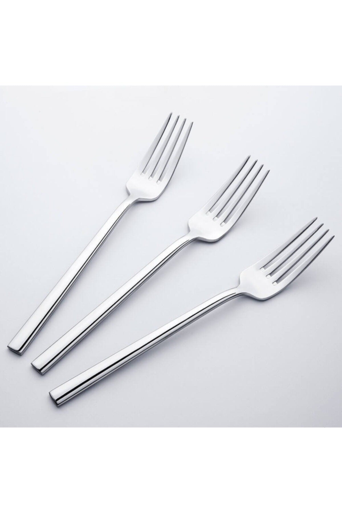 Nehir dalyan Model Plain 1 Set 6 Piece yemek Fork Set - MALLTURK