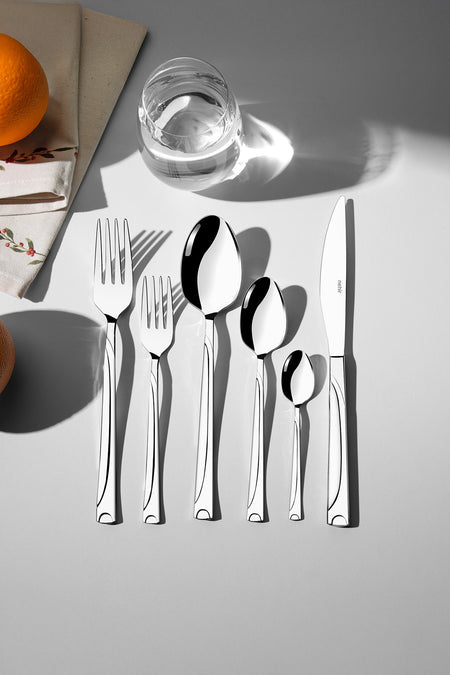 Nehir fiesta Plain 6 Place Setting 36 Piece Boxed Flatware Set - MALLTURK