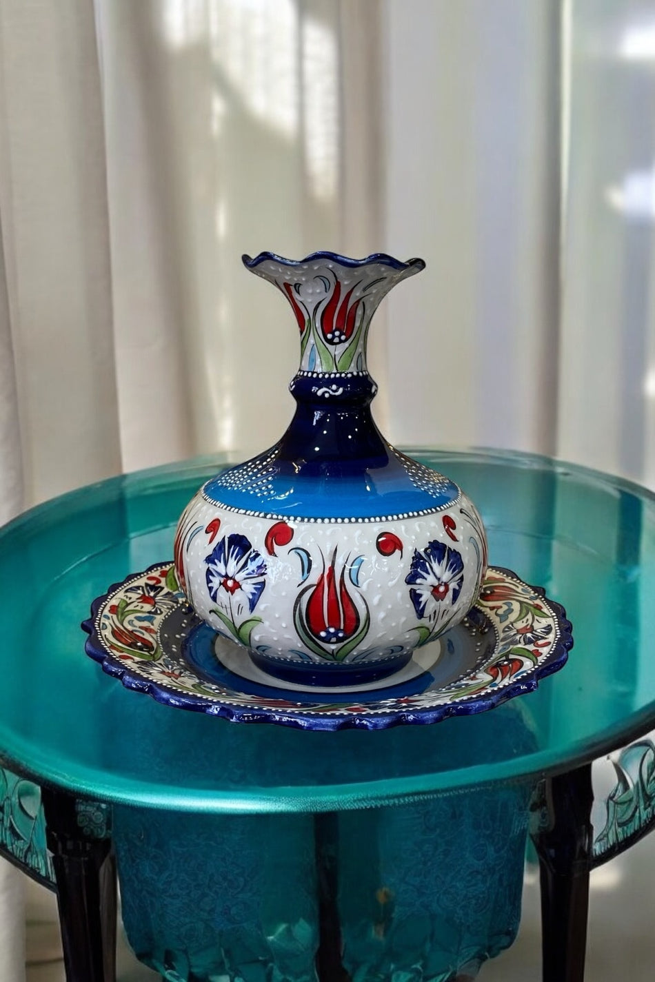 Eporselen 20 cm Vase with Saucer