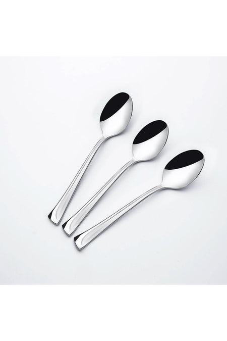 Nehir maksi 12 Piece Satin yemek Spoon 1 duzine Satin Steel yemek Spoon 18 10 304 1 kalite - MALLTURK