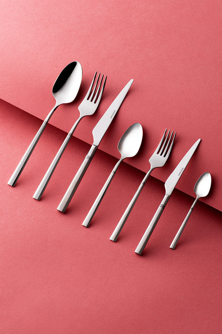 Emsan premium penta platin 84 Piece 12 Place Setting Flatware Set luks Boxed - MALLTURK