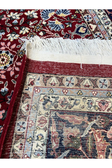 RD RAMAZAN DAG Hand Rug Art Hand-Woven Sumerbank Hereke Rug Signed Seven Mountains Flower Premium Quality Size 303x203 - MALLTURK