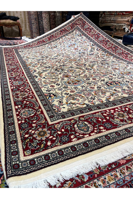 RD RAMAZAN DAG Hand Rug Art Hand-Woven Sumerbank Hereke Rug Signed Polonez Design Size 300x200 - MALLTURK
