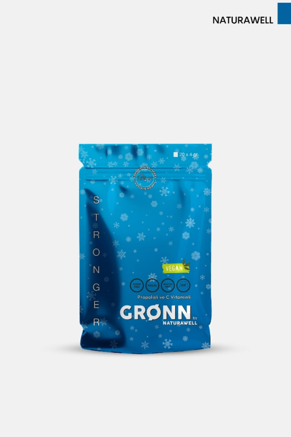 أكياس شاي الأعشاب Naturawell Stronger Propolis and Vitamin C (20 كيسًا)