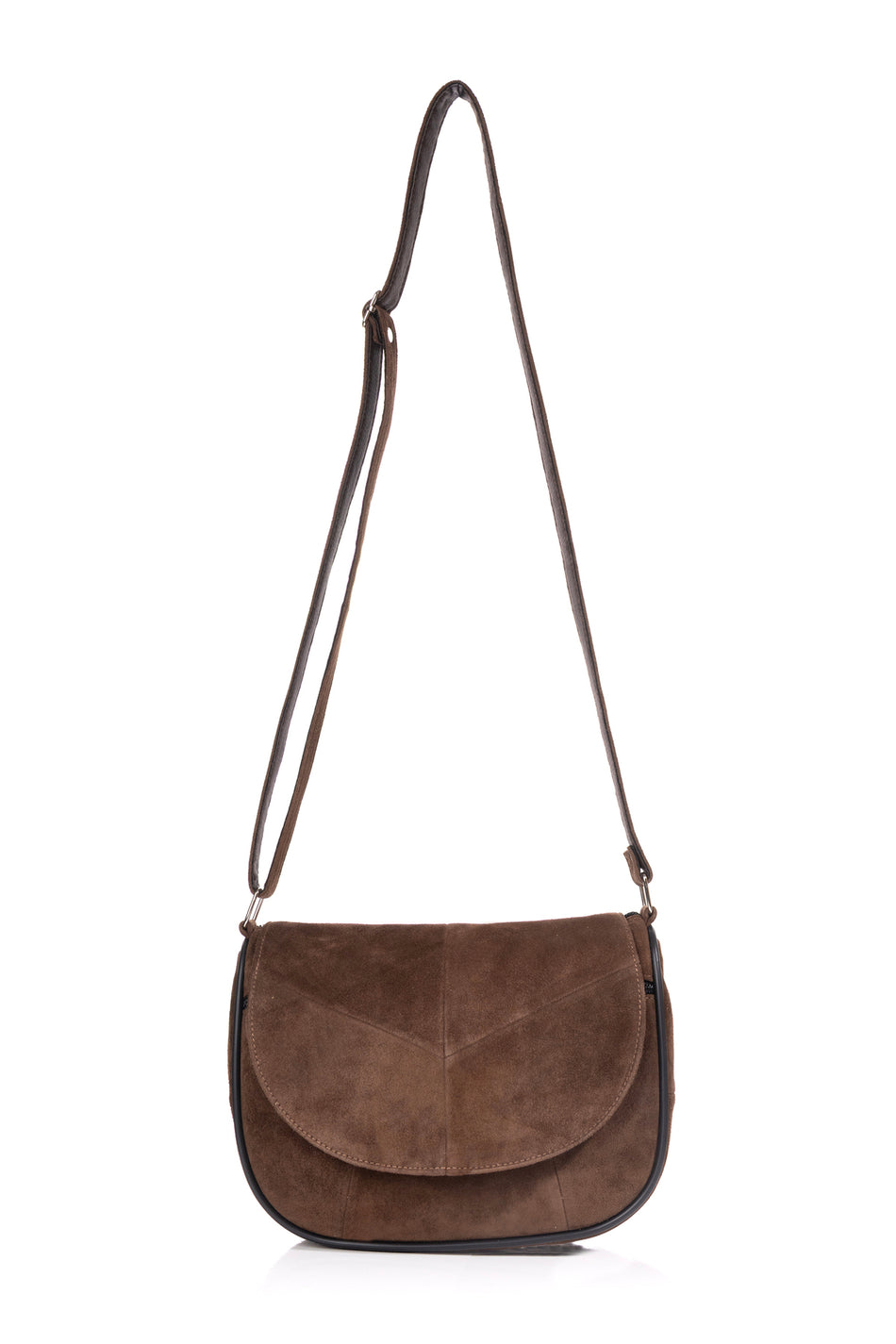 Fubileather Genuine Leather Suede Midi Casual Women's Shoulder Bag