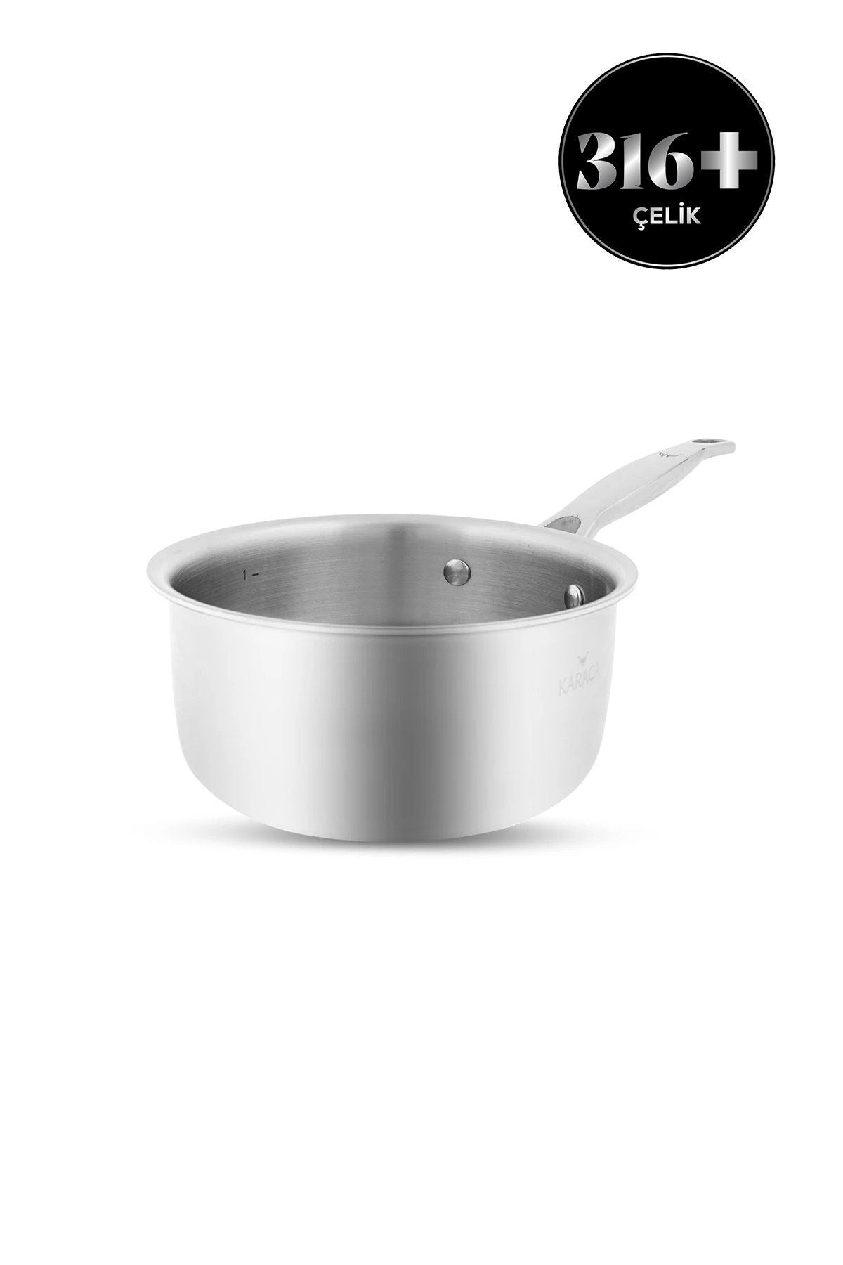 Karaca 3ply Powersteel 316 Induction Compatible Milk Pot - MALLTURK