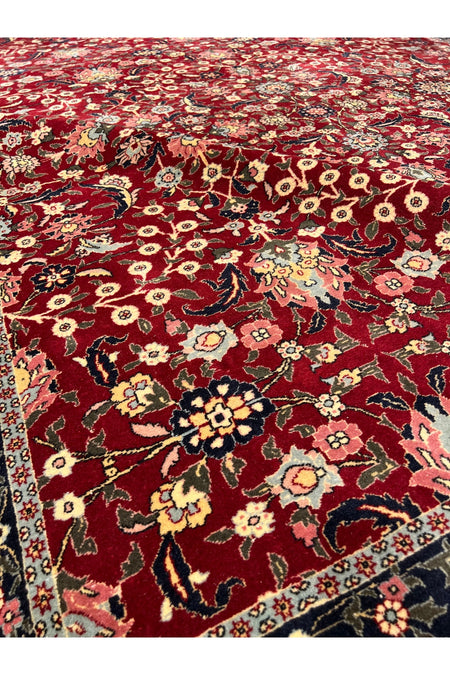 RD RAMAZAN DAG Hand Rug Art Hand-Woven Sumerbank Hereke Rug Wildflower Design Size 275x205 - MALLTURK